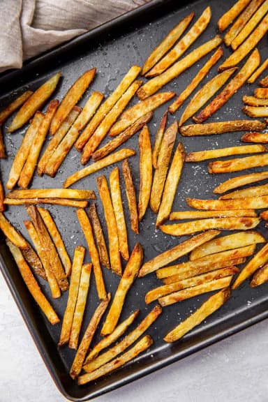 Toaster Oven Garlic Parmesan Fries