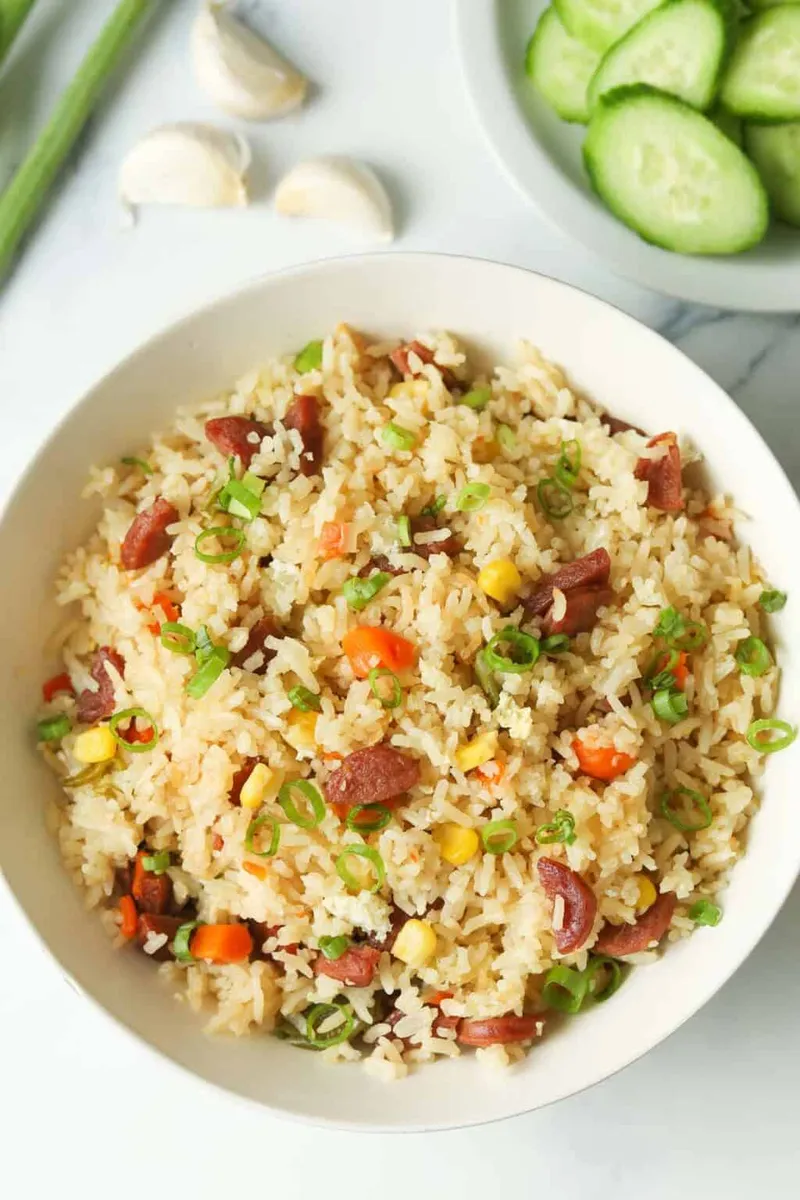 Rice Cooker Fried Rice with Eggs