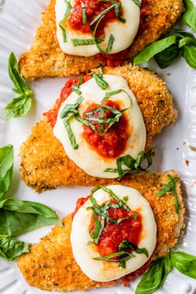 Toaster Oven Baked Chicken Parmesan