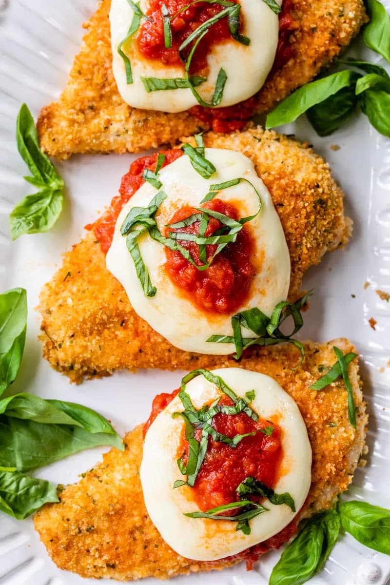 Toaster Oven Baked Chicken Parmesan