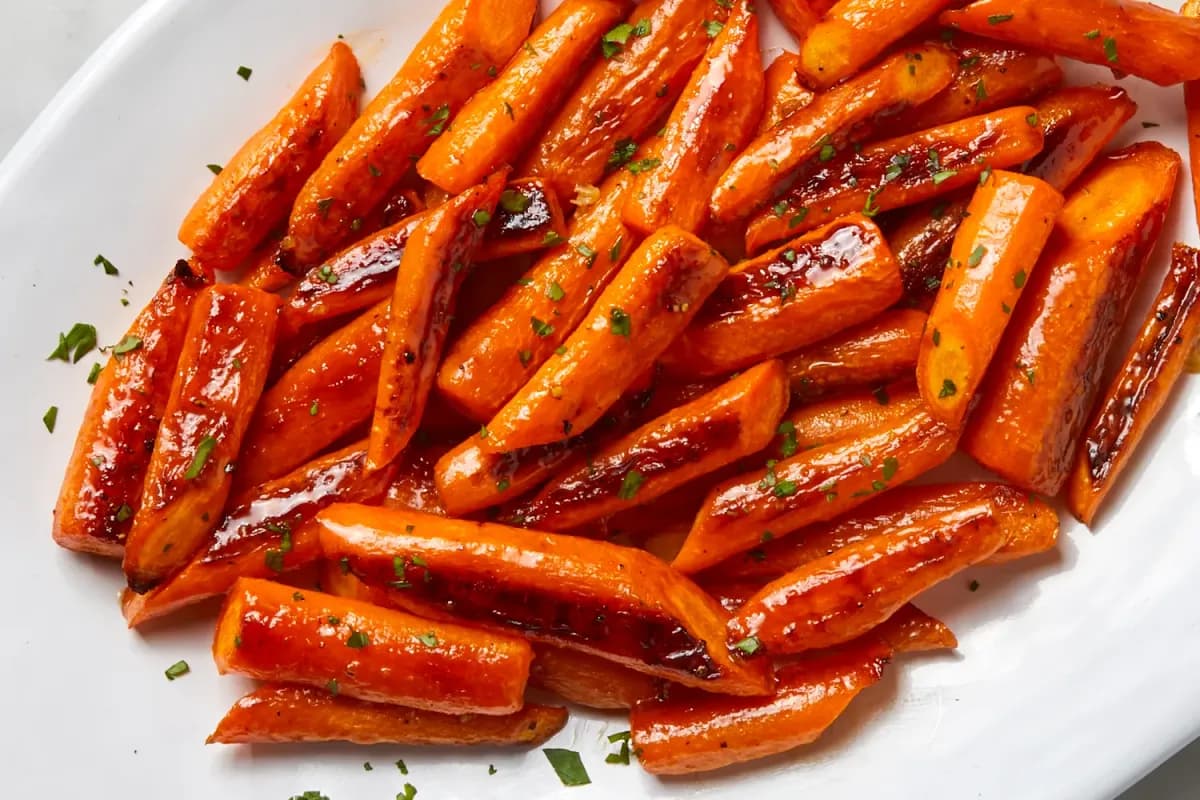 Toaster Oven Honey Glazed Carrots
