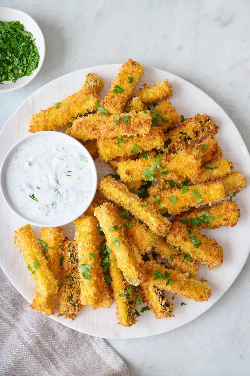 Toaster Oven Parmesan Zucchini Fries